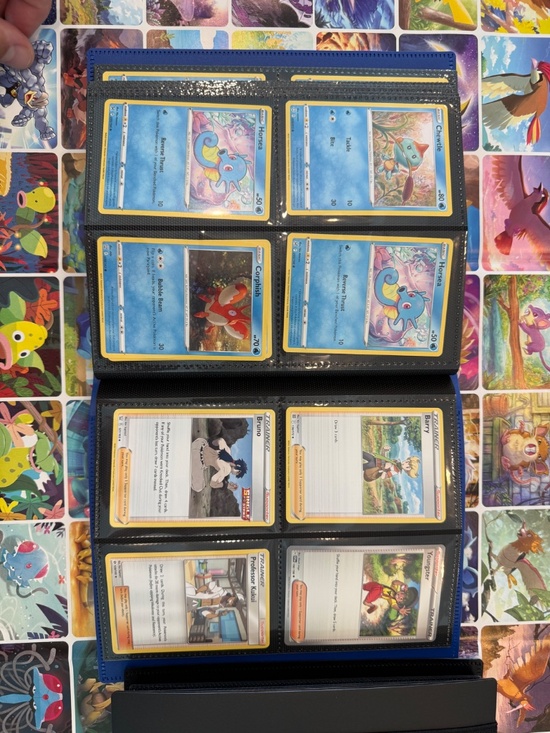 2X Pokemon S-Chinese Eeveelution Water &Psychic 64 Slots  Pokemon Water-Type Binder (with Trainers) - English & Japanese - 150+ Cards